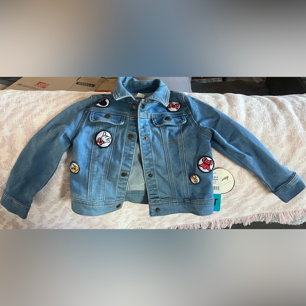 Disney tutu couture Minnie Jean jacket with tags and tutu